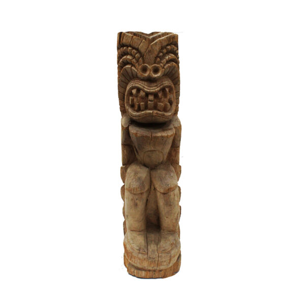 Carved Wood Tiki God