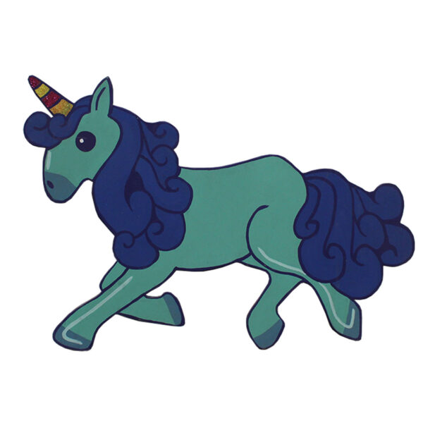 Unicorn Cutout, Turquoise