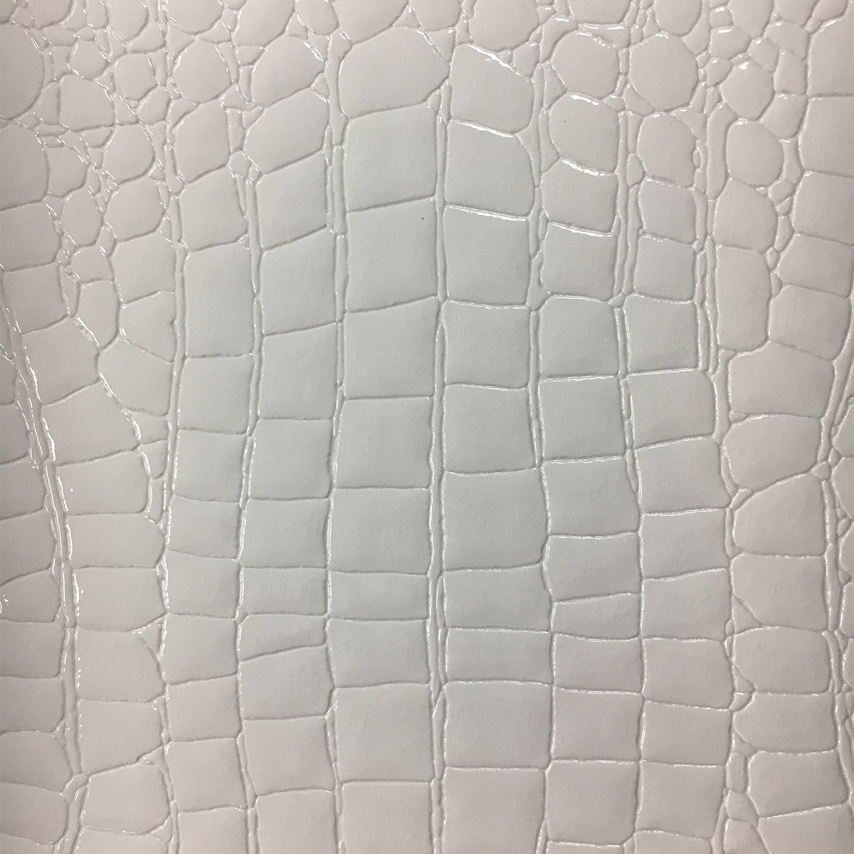 White Crocodile Vinyl Table Runner