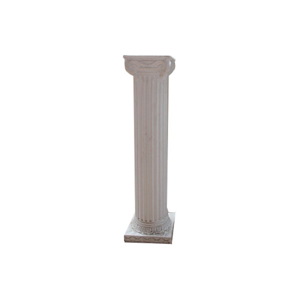 White Fluted Ionic Column (39.5"H)