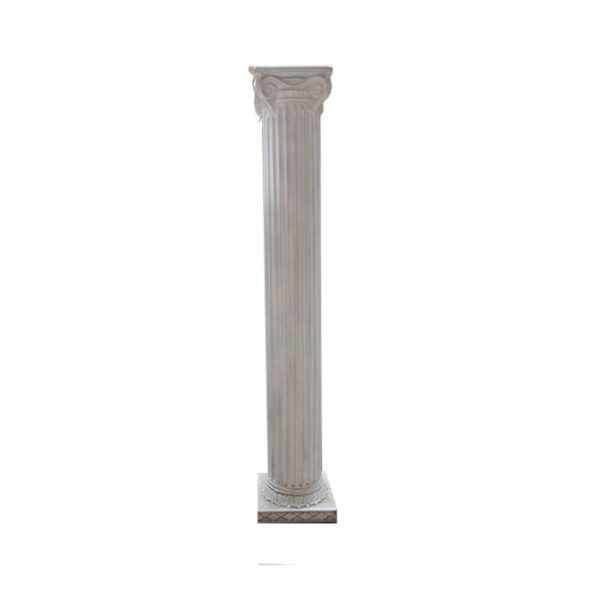 White Fluted Ionic Column (57"H)