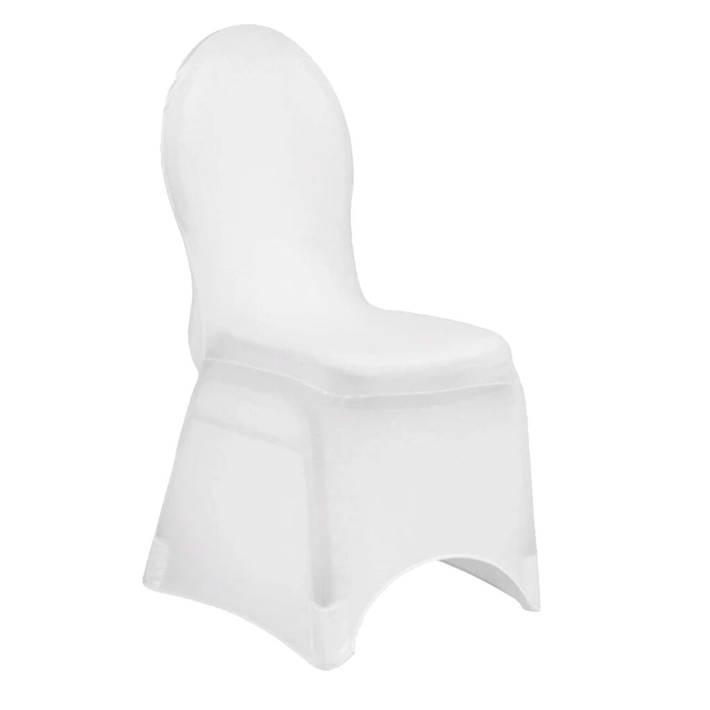 White Spandex Chair Cover