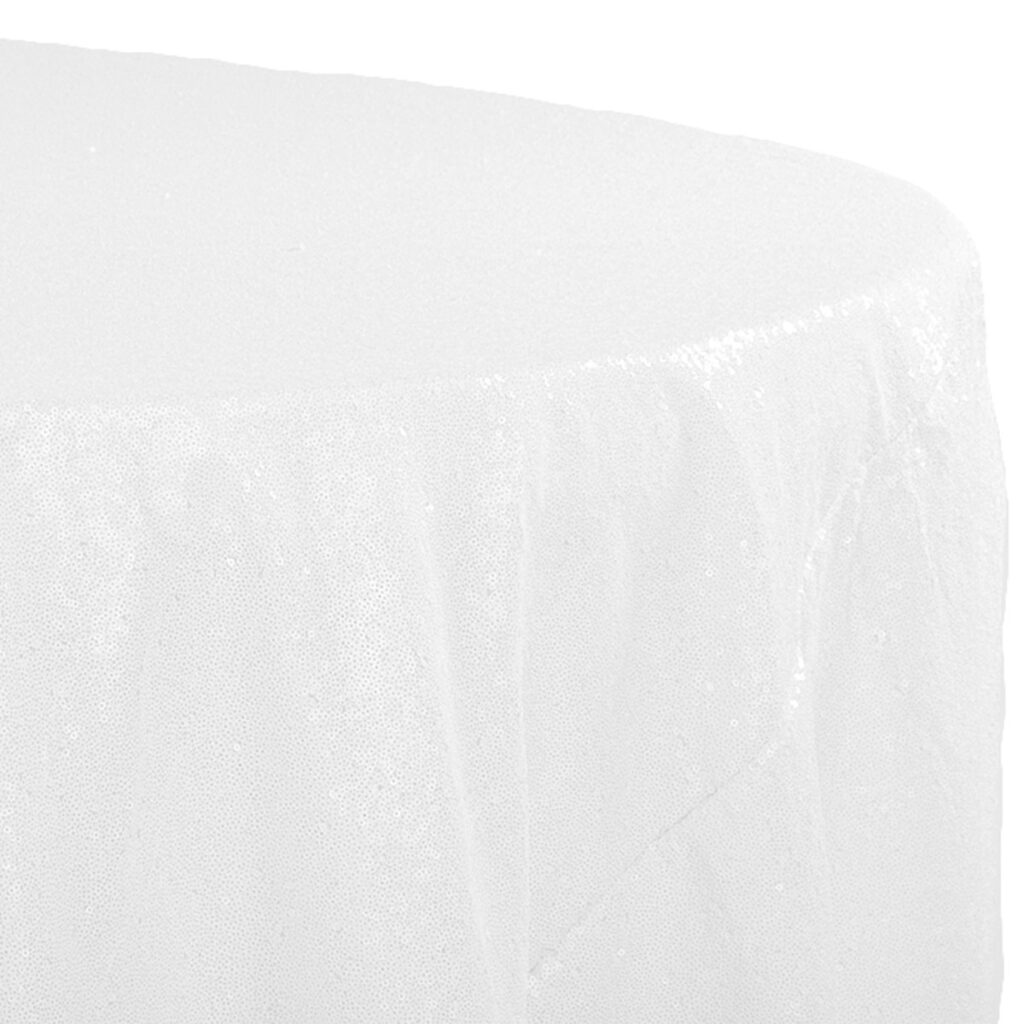 White Glitz Table Linen