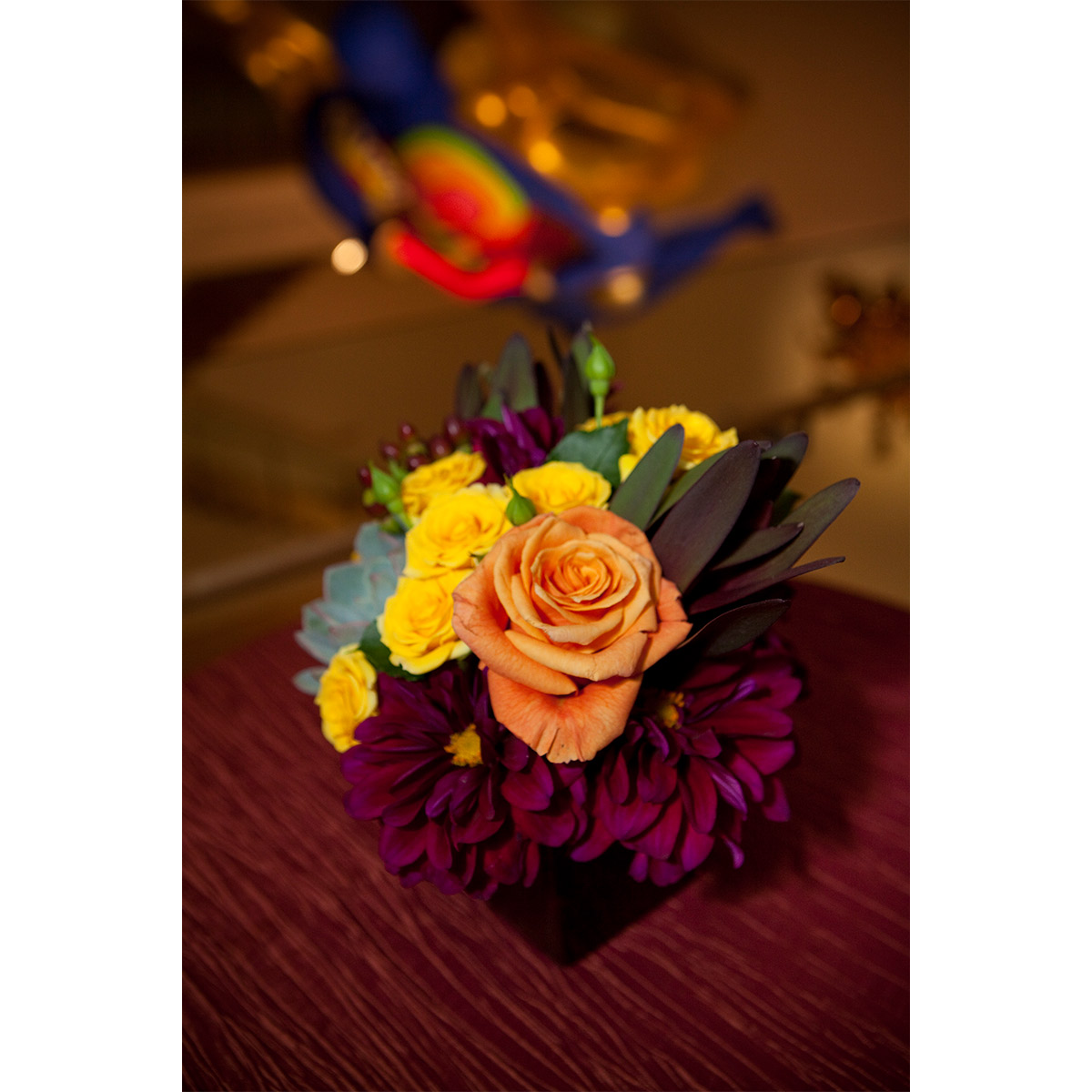 Wine Crinkle Taffeta Table Linen - Image 3