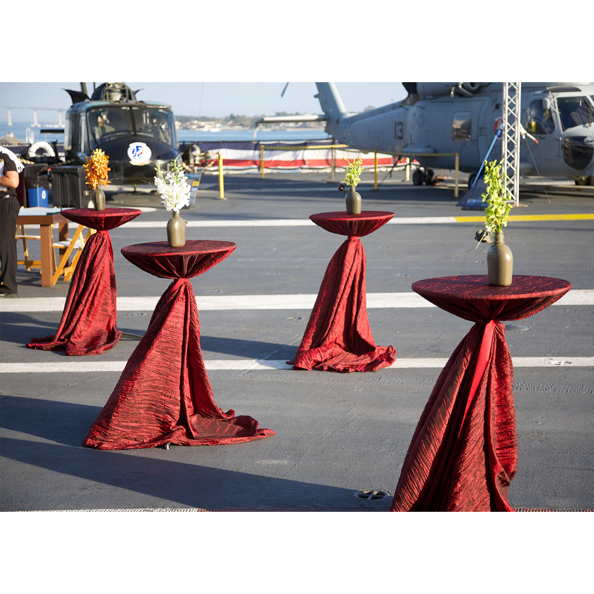 Wine Crinkle Taffeta Table Linen - Image 5