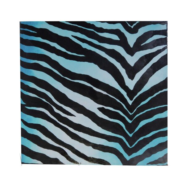 Zebra Panel, Teal