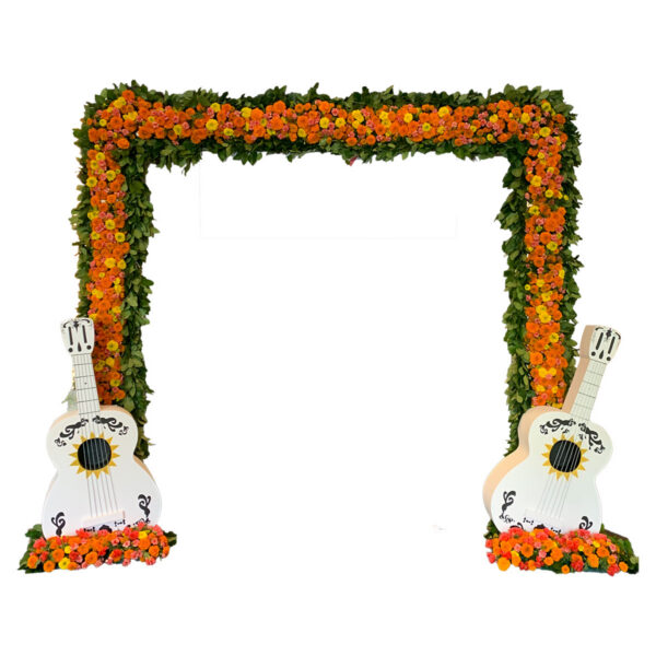 Mexican Theme Arch Floral Treatment