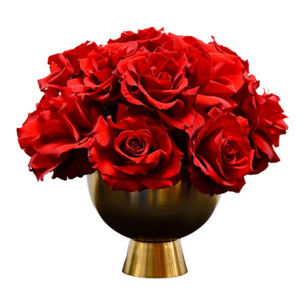 Red Floral Dining Centerpiece