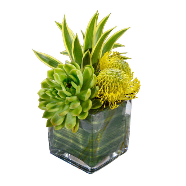 Tropical Floral Highboy Centerpiece