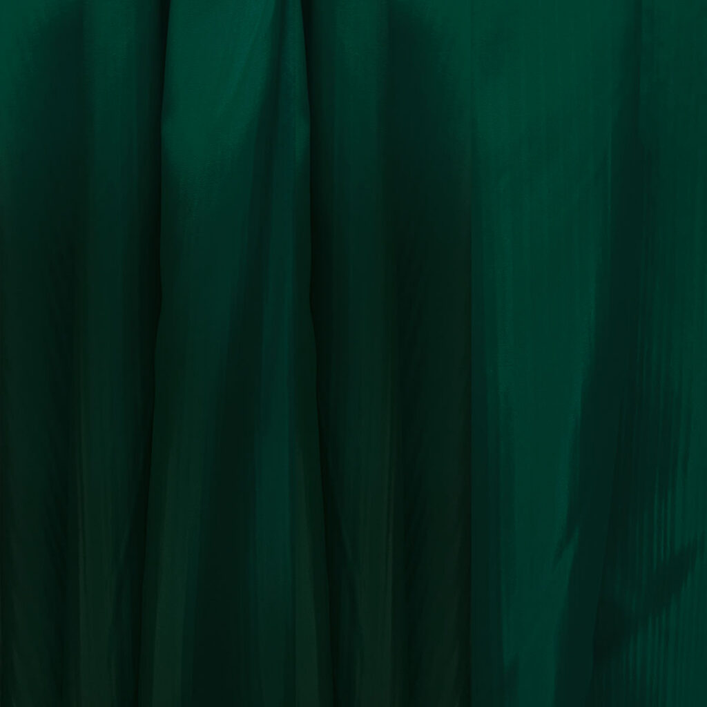 Hunter Green Taipei Silk Drape