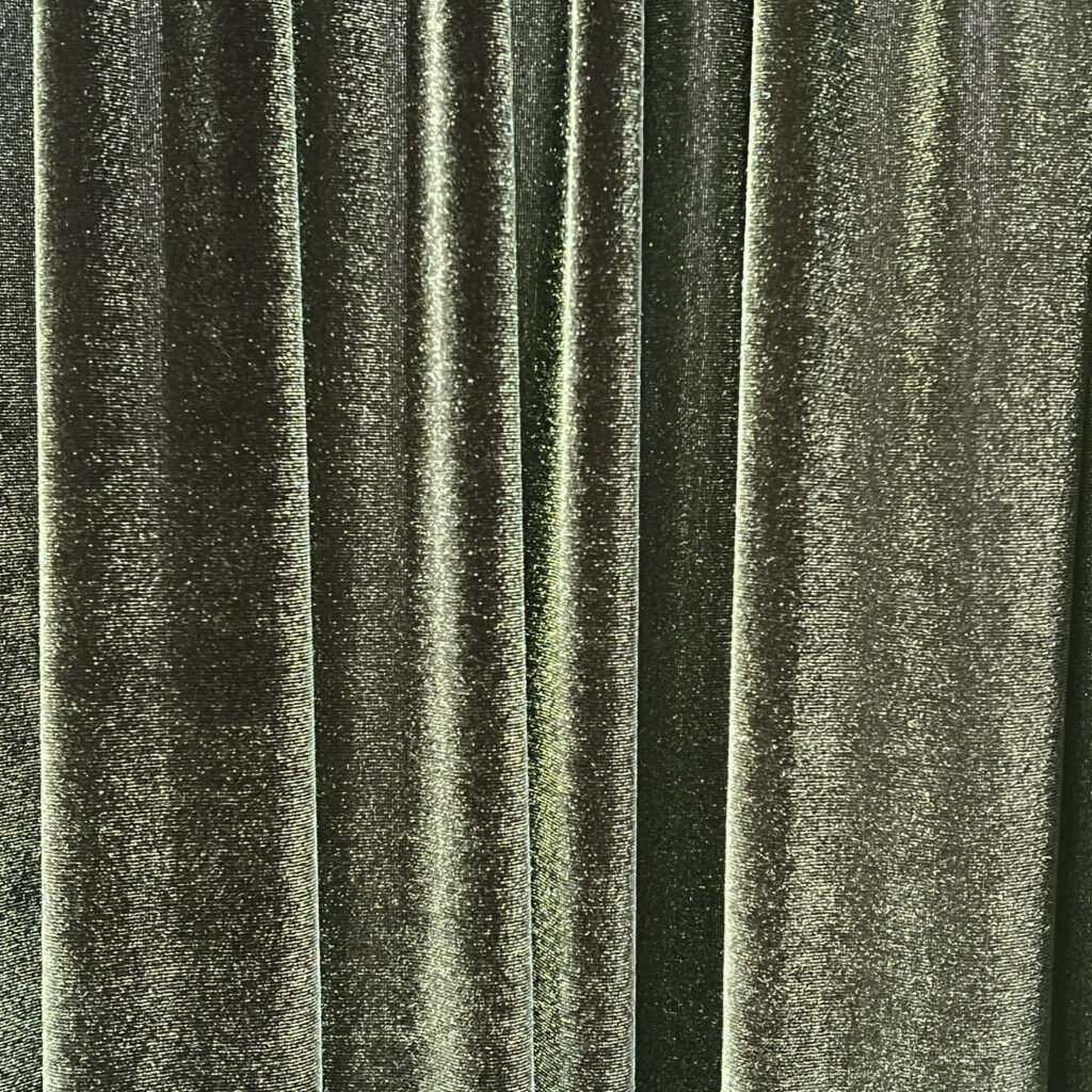 Olive Stretch Velvet Drape