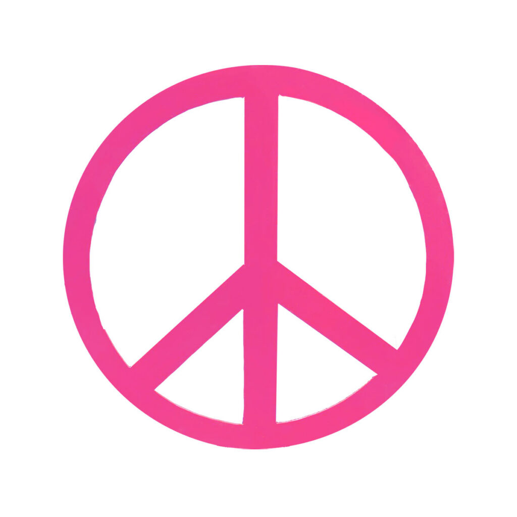 Peace Symbol Cutout, Large 4', Assorted Colors