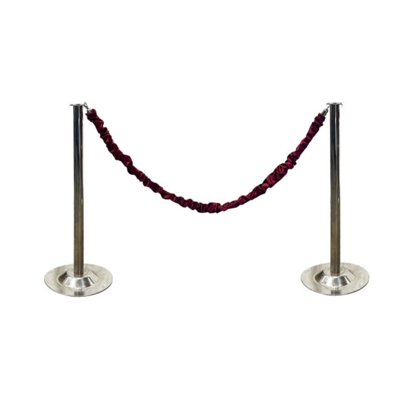 Stanchion Rope (Burgundy Wine Crushed Velvet)