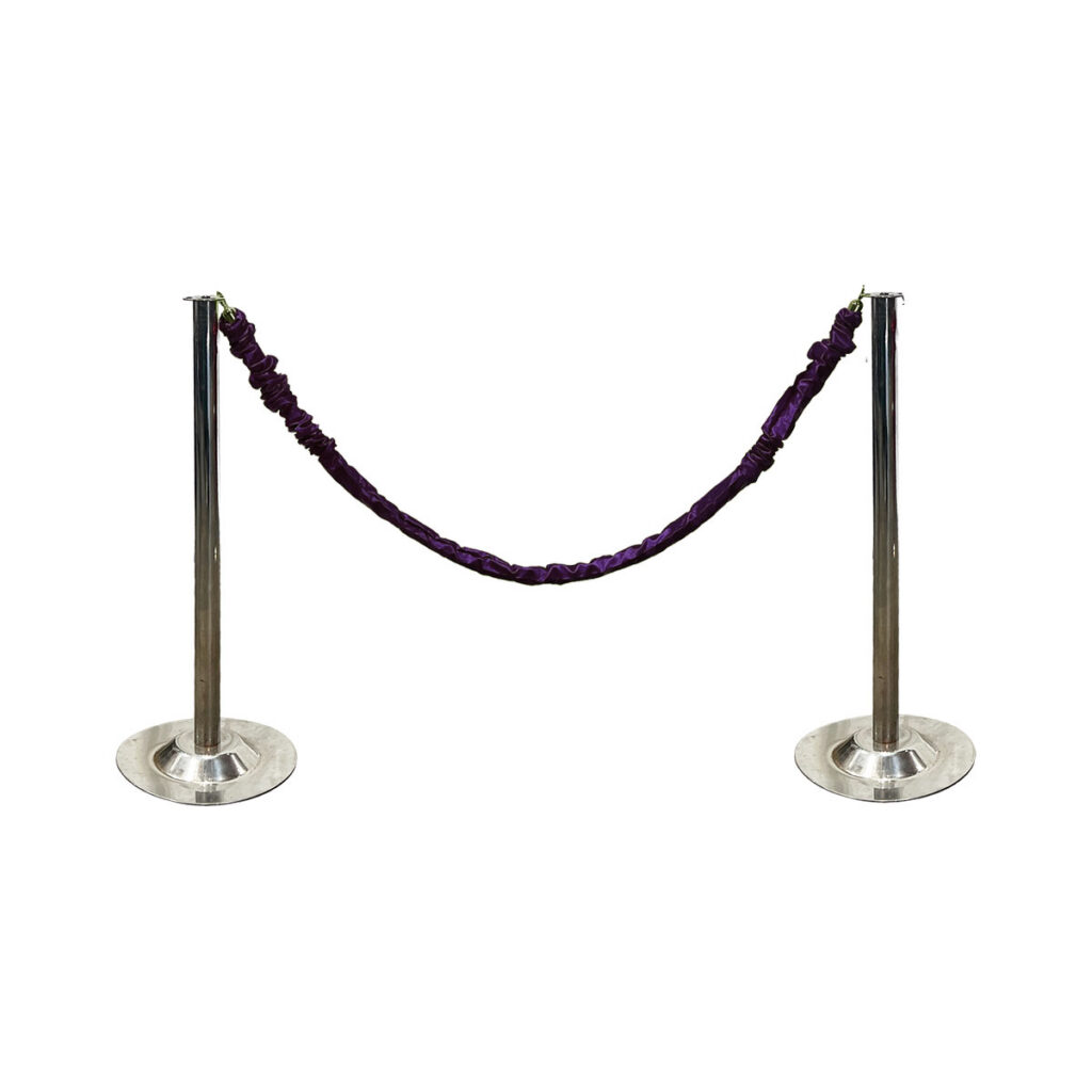 Stanchion Rope (Purple Satin)