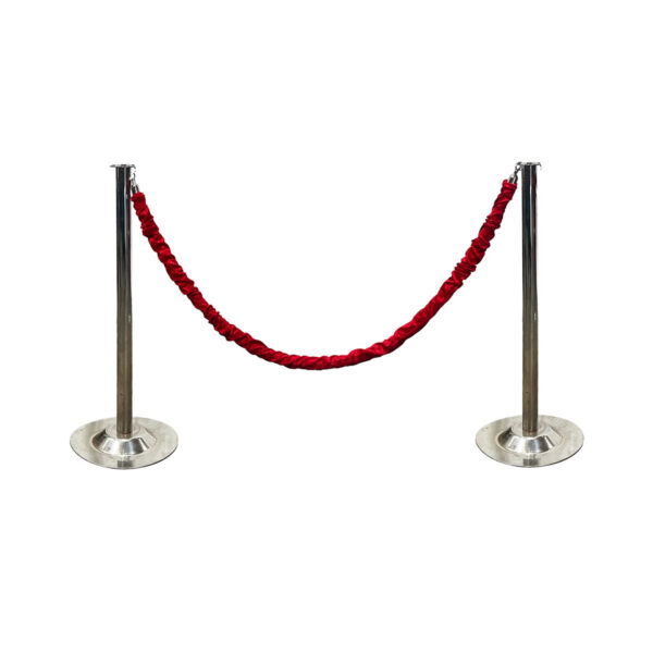Stanchion Rope (Red Crushed Velvet)
