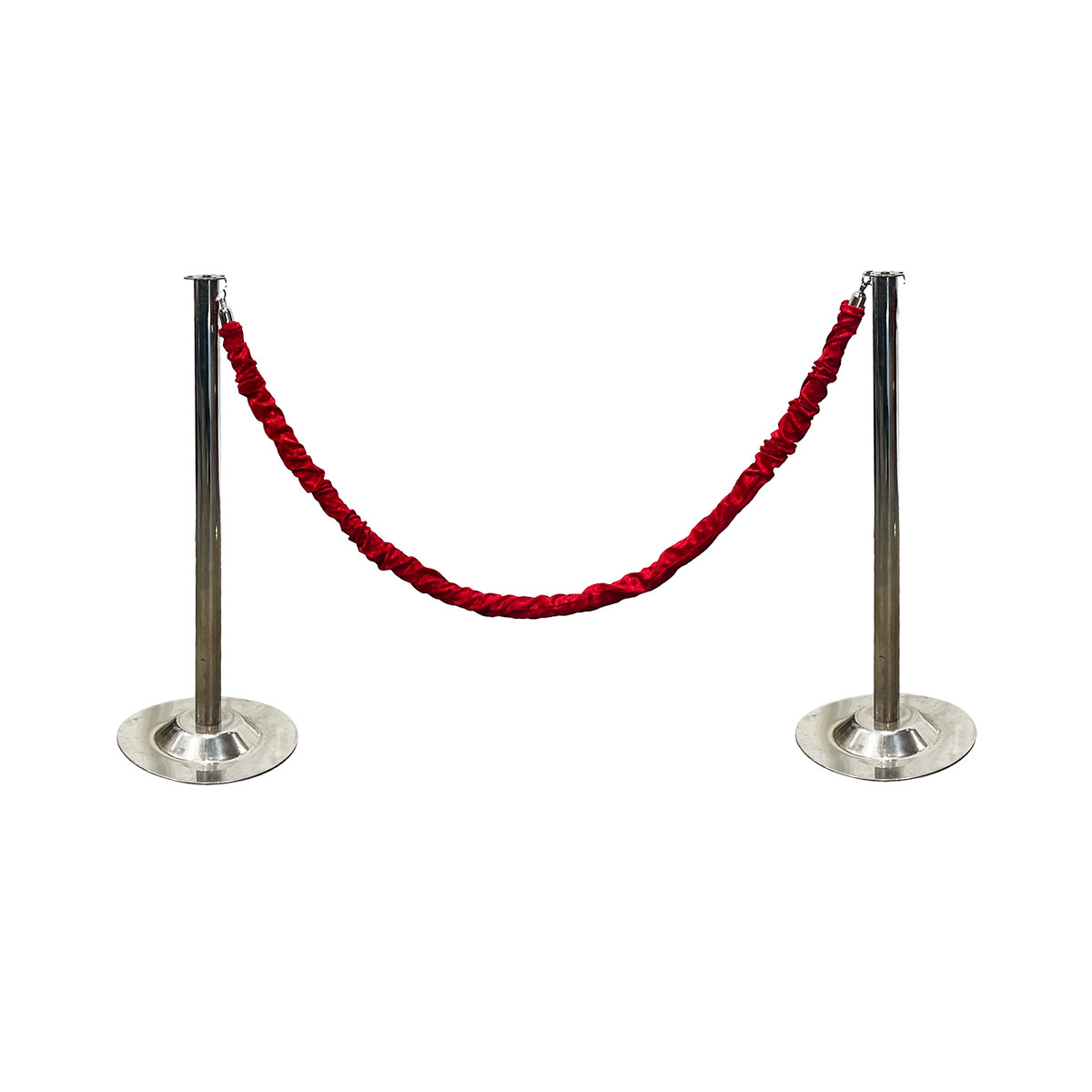 Stanchion Rope (Red Crushed Velvet)