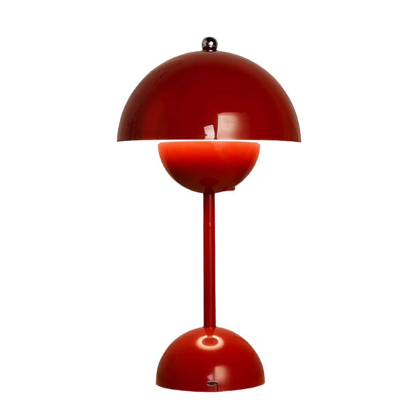 Mushroom Lamp, Red
