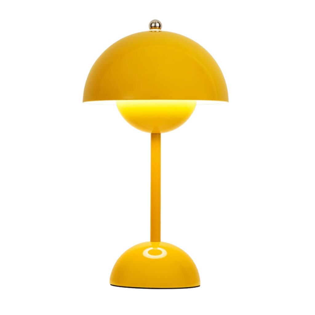 Mushroom Lamp, Yellow