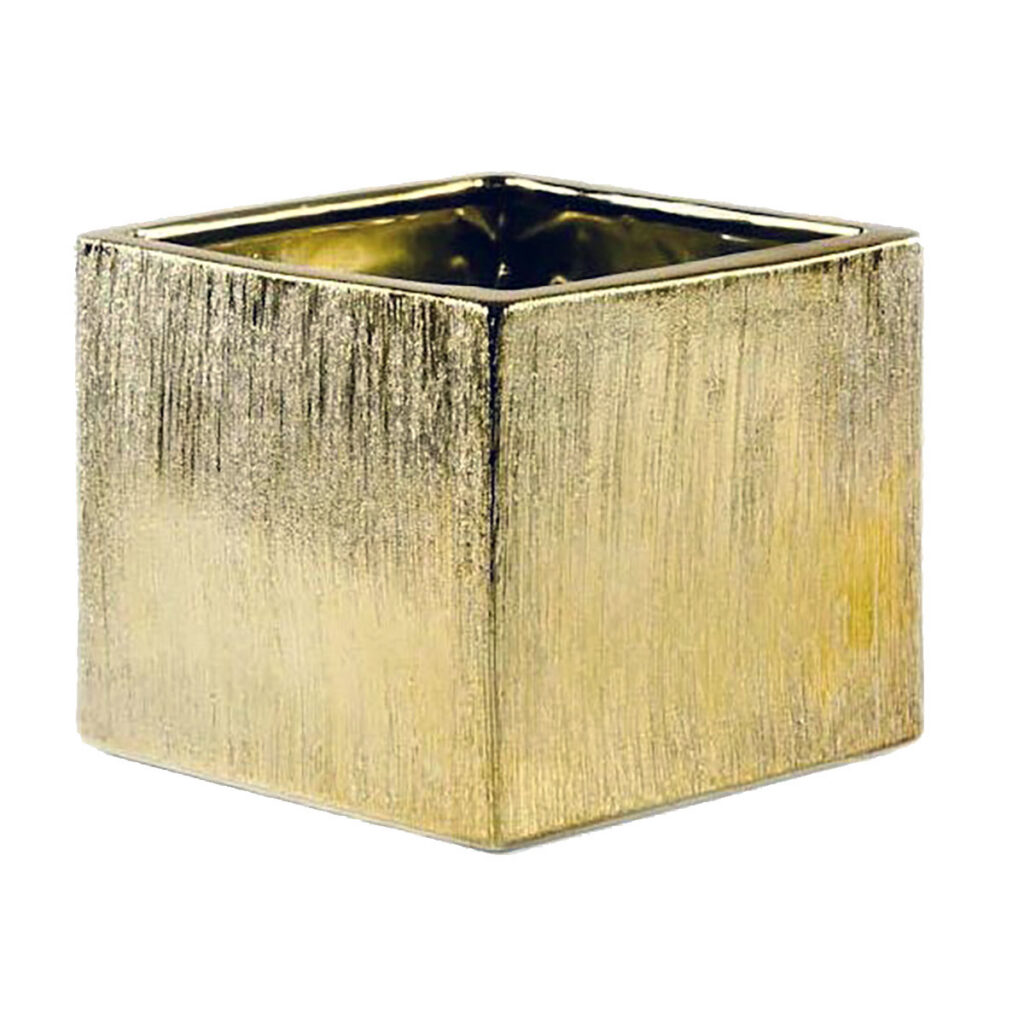 Gold Etched Cube