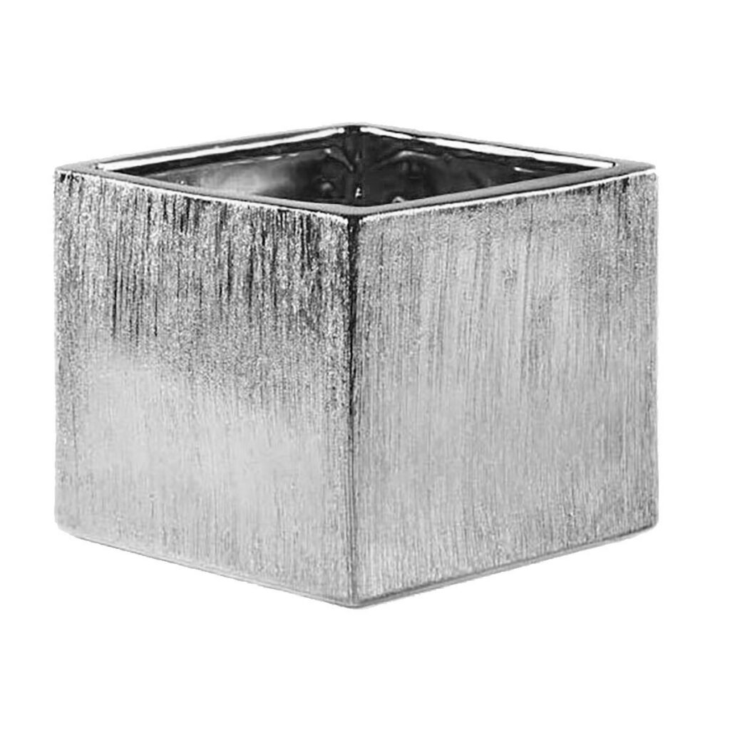 Silver Etched Cube
