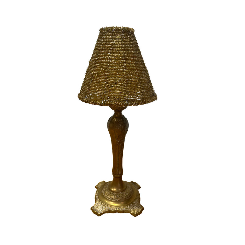 Gold Beaded Lampshade