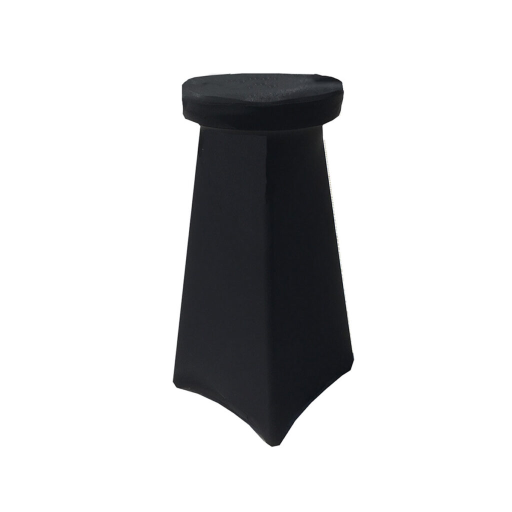 Black Spandex Bar Stool Cover