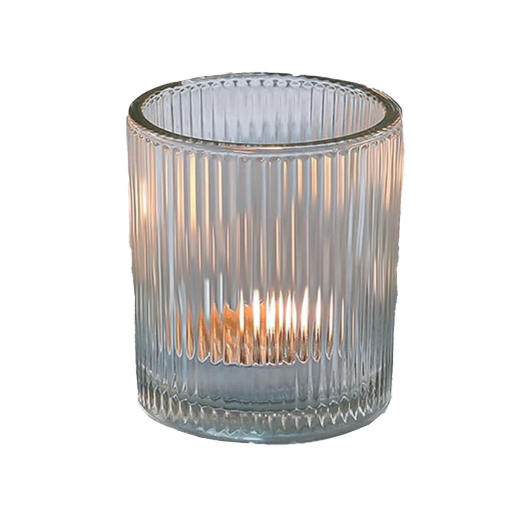 Clear Ribbed Votive