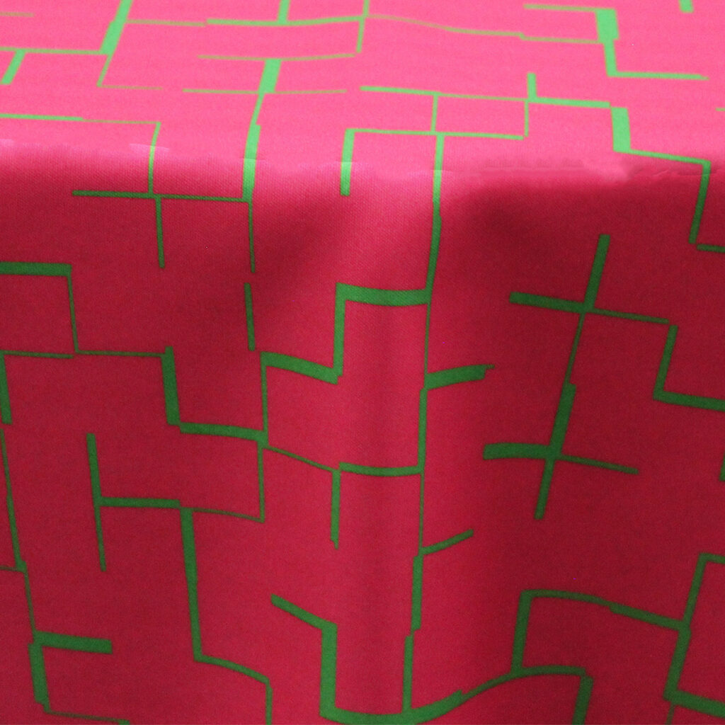 Pink Tetris Table Runner
