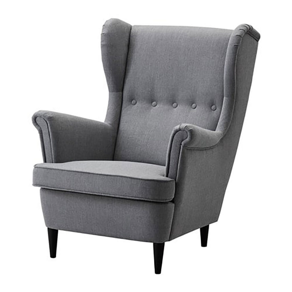 Gray Wing Chair