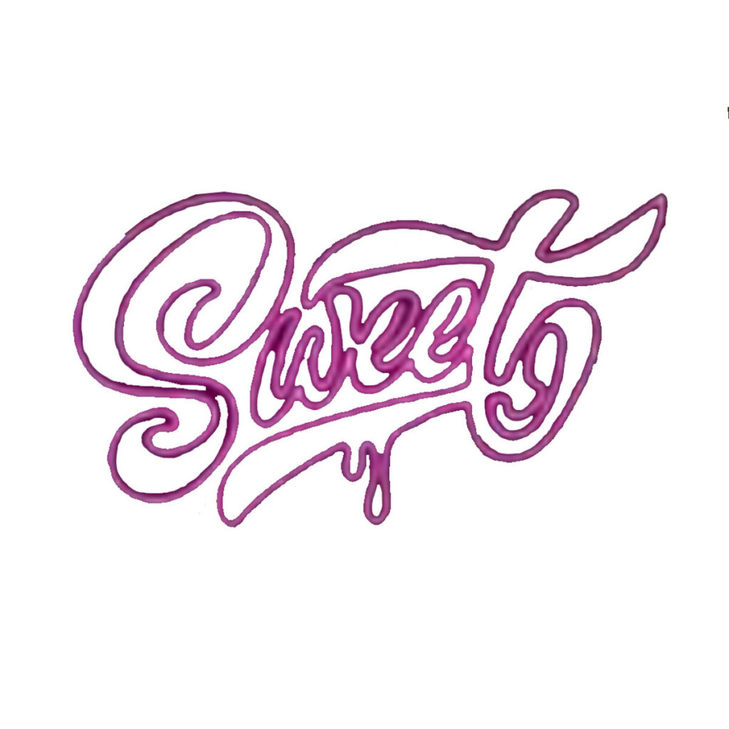 "Sweet" LED Sign, Pink