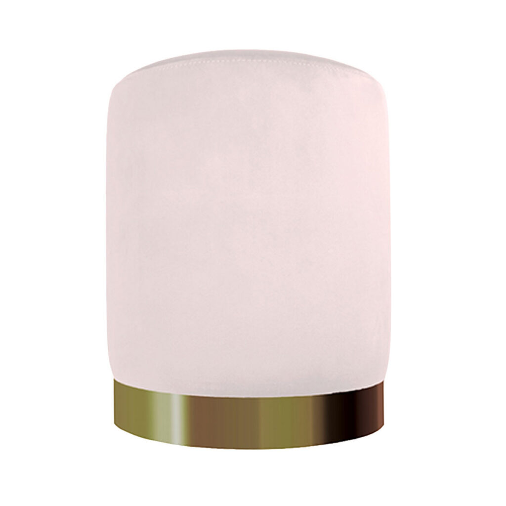 Bliss Ottoman, Blush Velvet