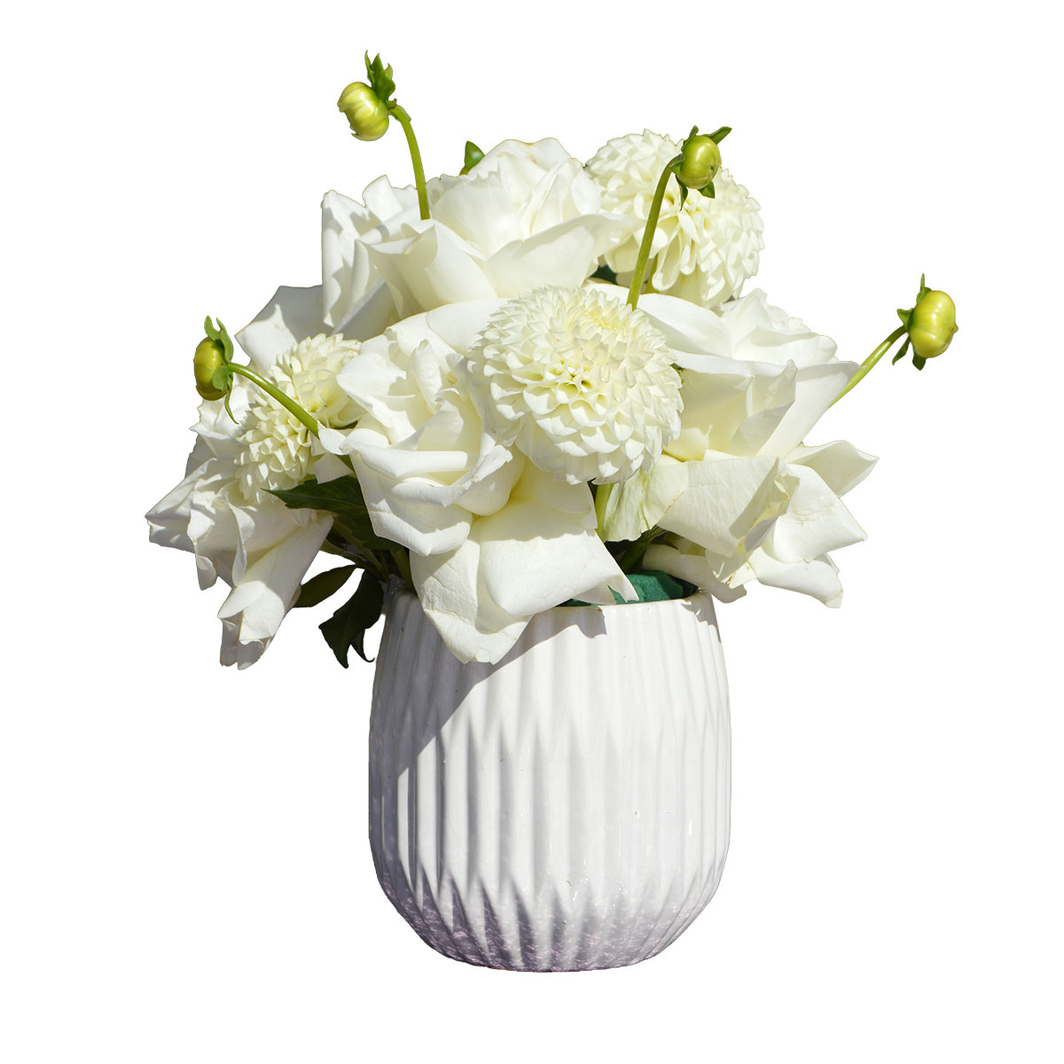 White Cocktail Centerpiece