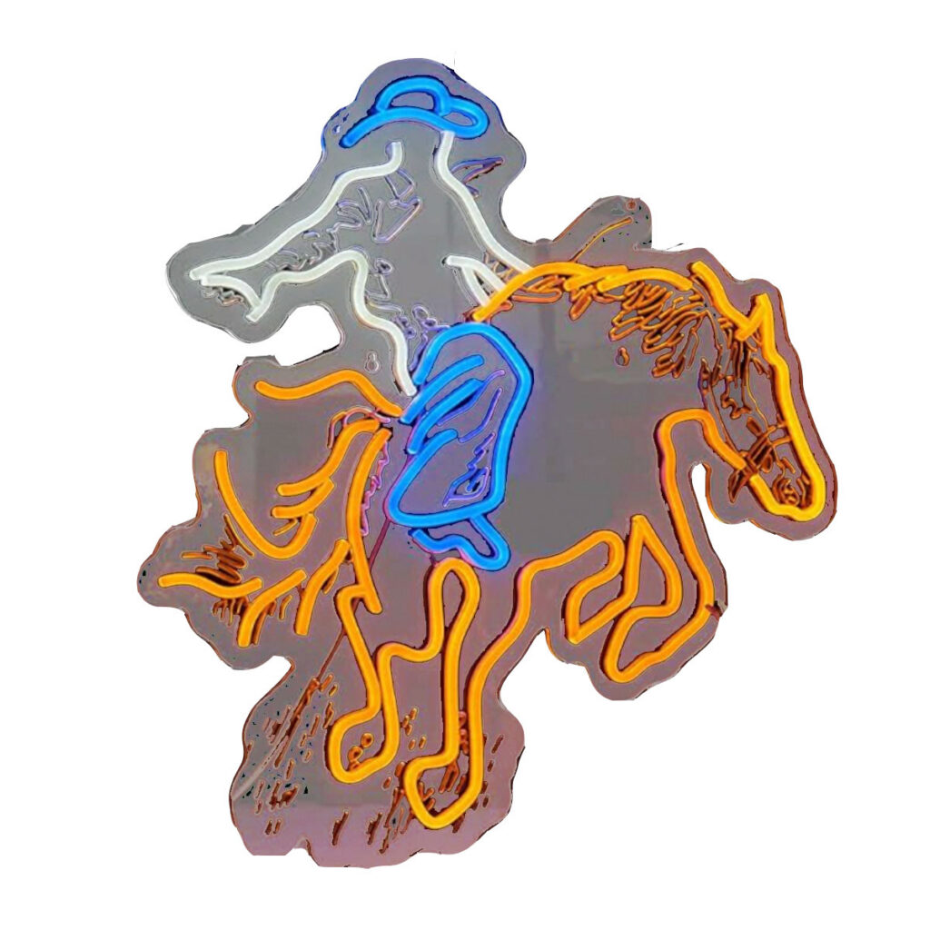 Cowboy LED Sign