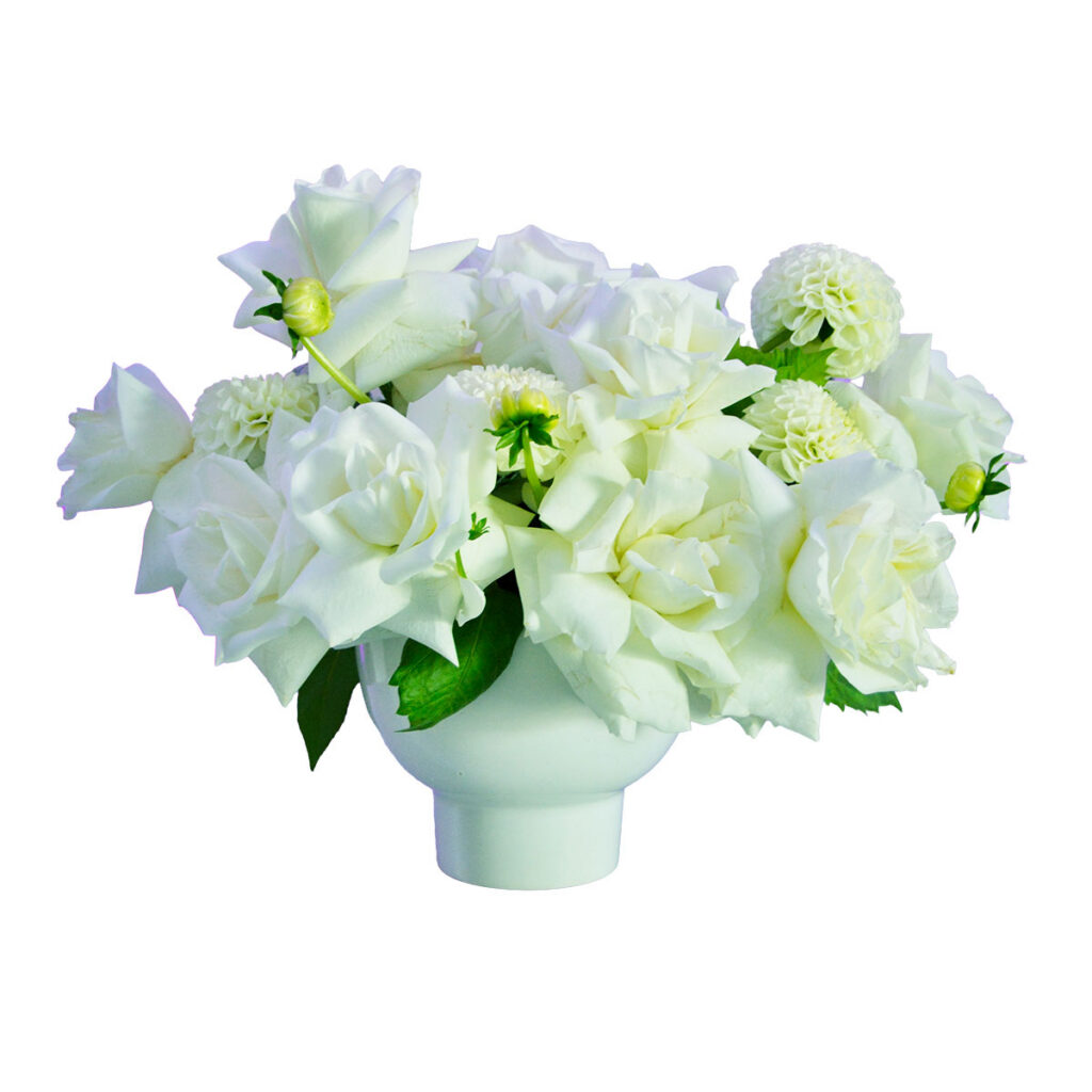 White Dining Table Centerpiece