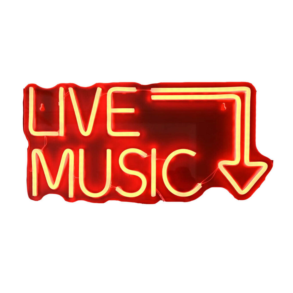 "LIVE MUSIC" LED Sign