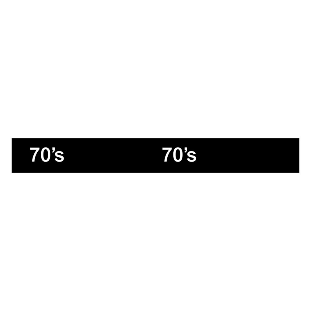 Stage Skirt, Black Decades "70s"