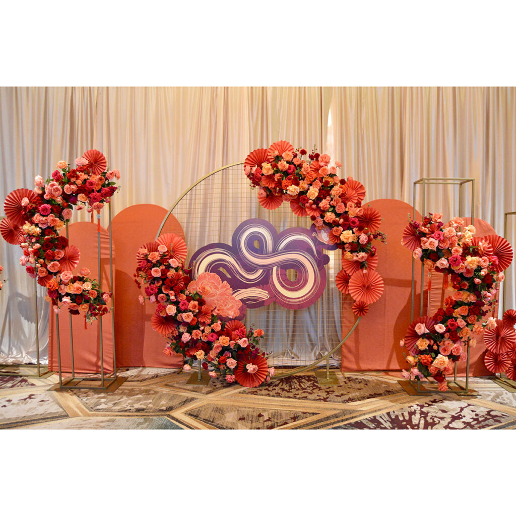 Lunar New Year Backdrop Floral Installation