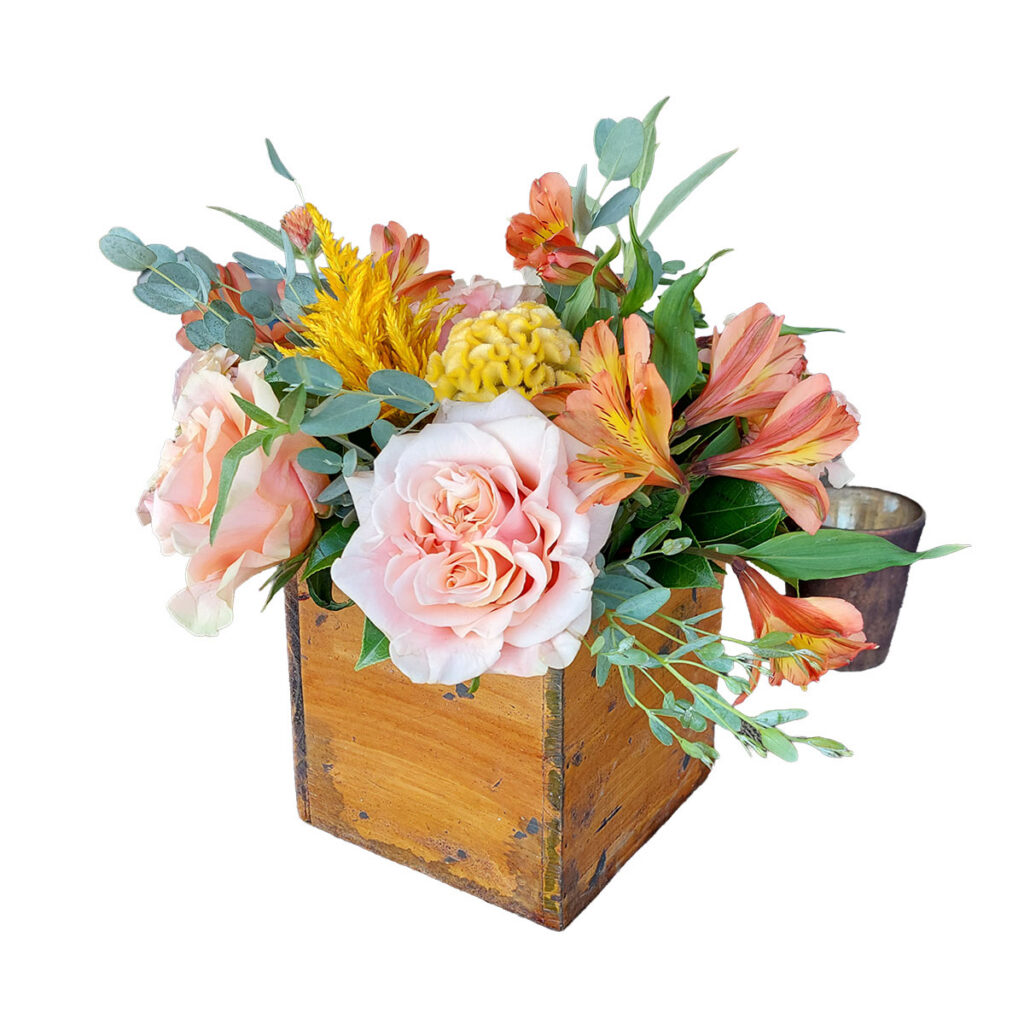 Peach Garden Cocktail Centerpiece