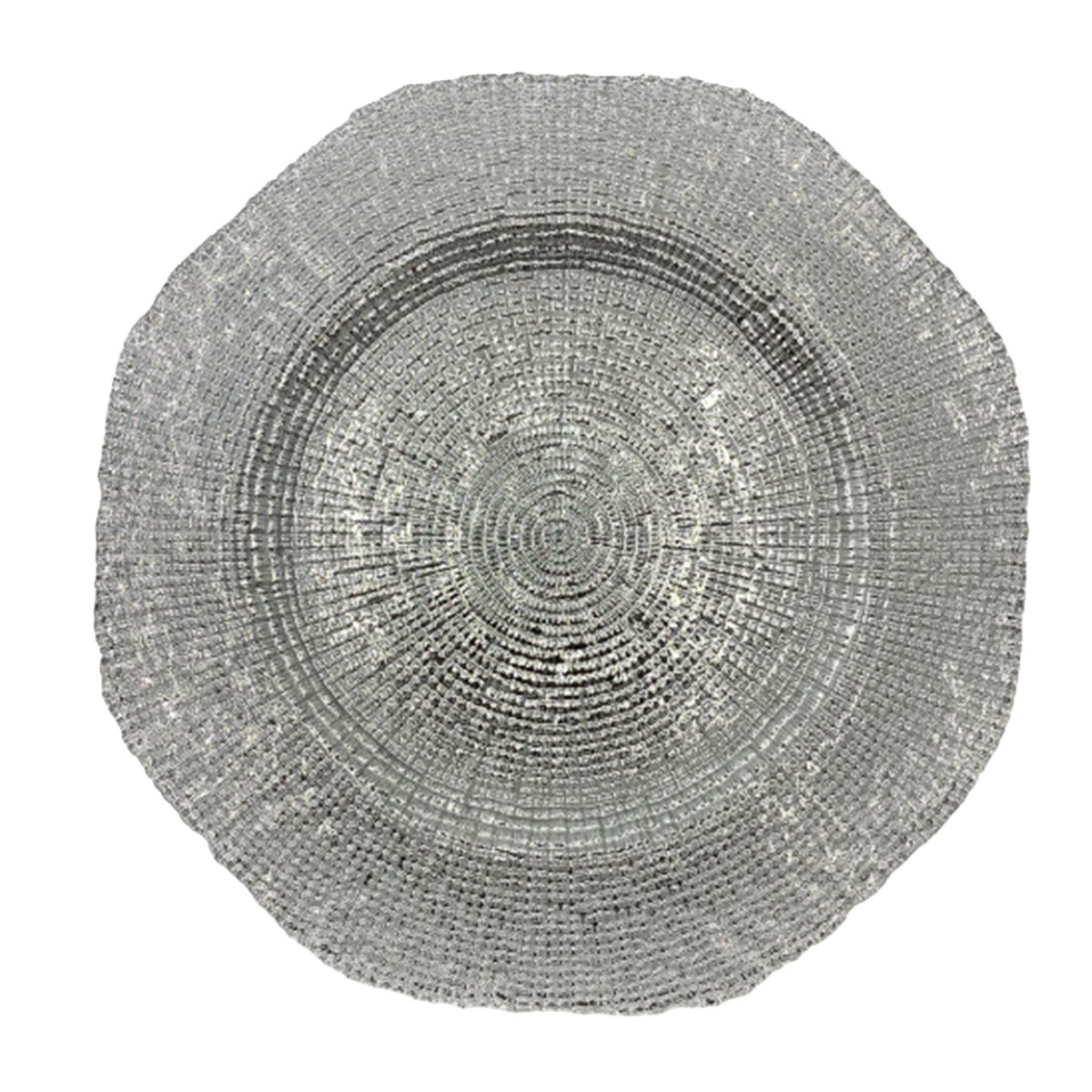 Silver Ripple Charger Plate