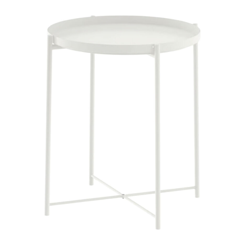 White Spry Accent Table